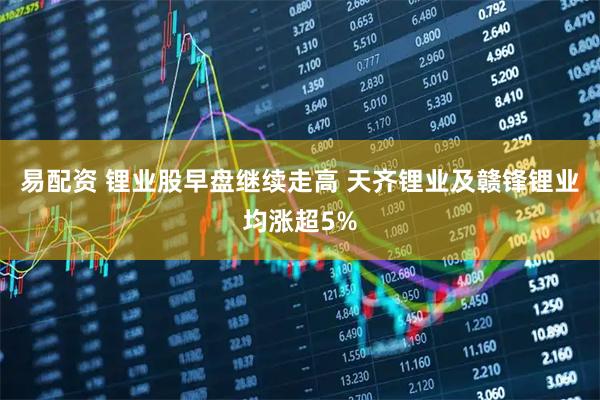 易配资 锂业股早盘继续走高 天齐锂业及赣锋锂业均涨超5%